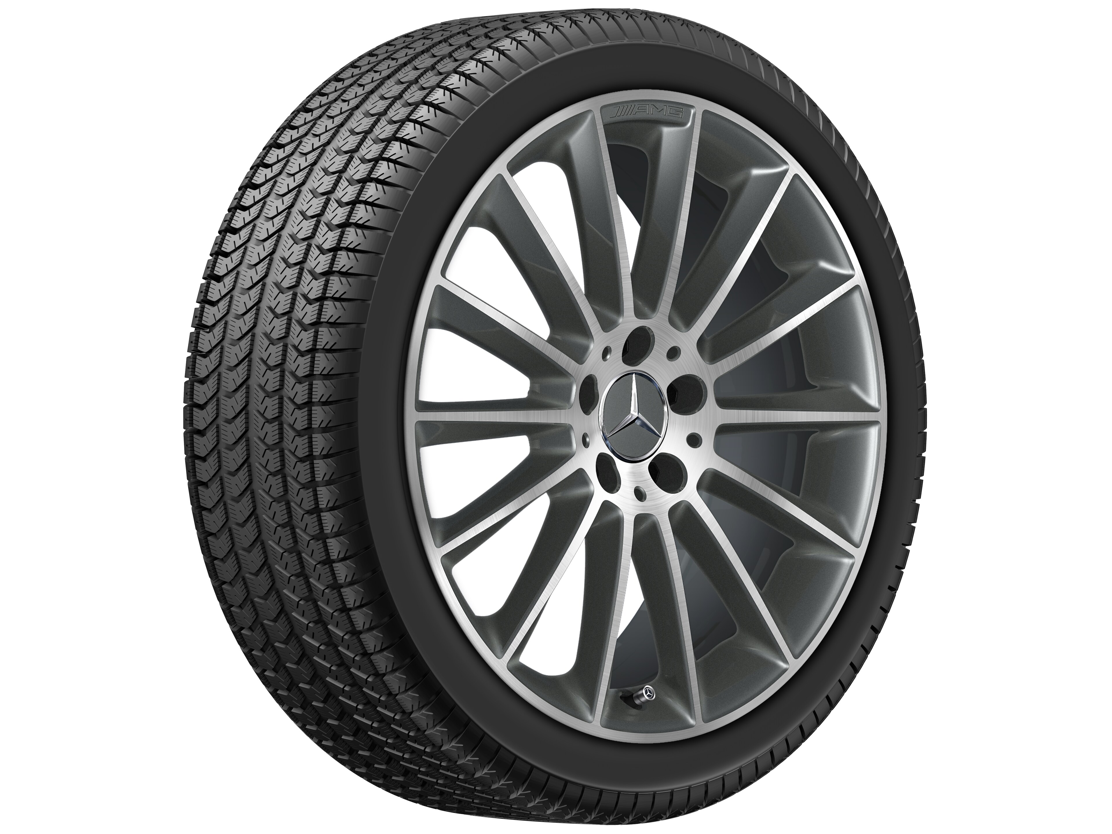 AMG Vielspeichen-Rad, 48,3 cm (19 Zoll), glanzgedr