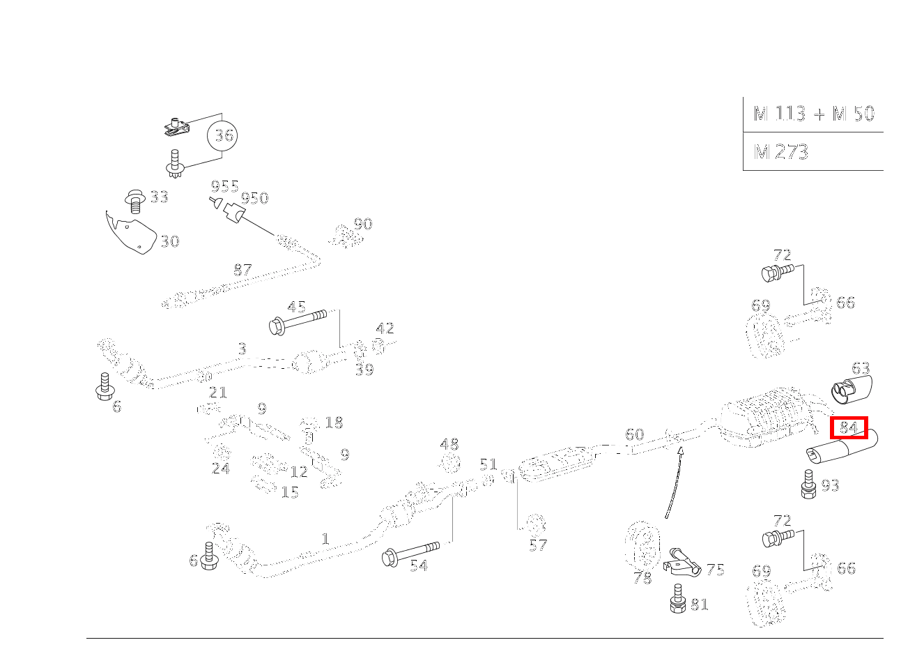 Befestigungsteile CLK 500 Cabriolet 209