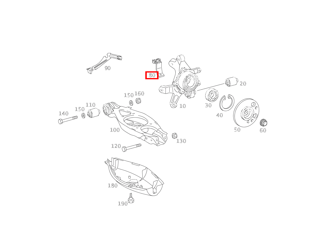 KABELHALTER AN RADTRAEGER SLK 55 AMG Roadster 171 KABELHALTER AN RADTRAEGER SLK 55 AMG Roadster 171