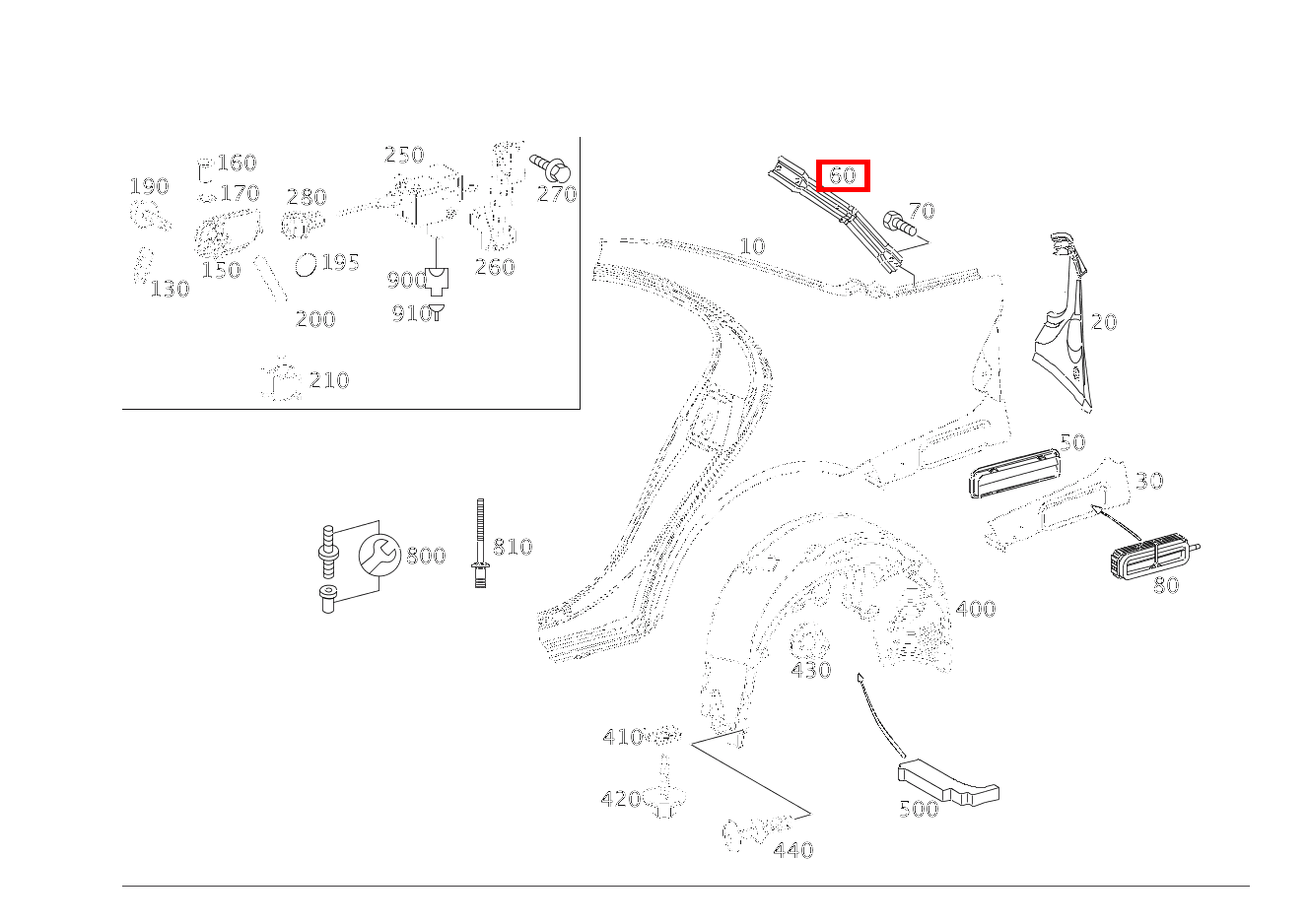Strebe RECHTS E 280 4MATIC Limousine 211 Strebe RECHTS E 280 4MATIC Limousine 211