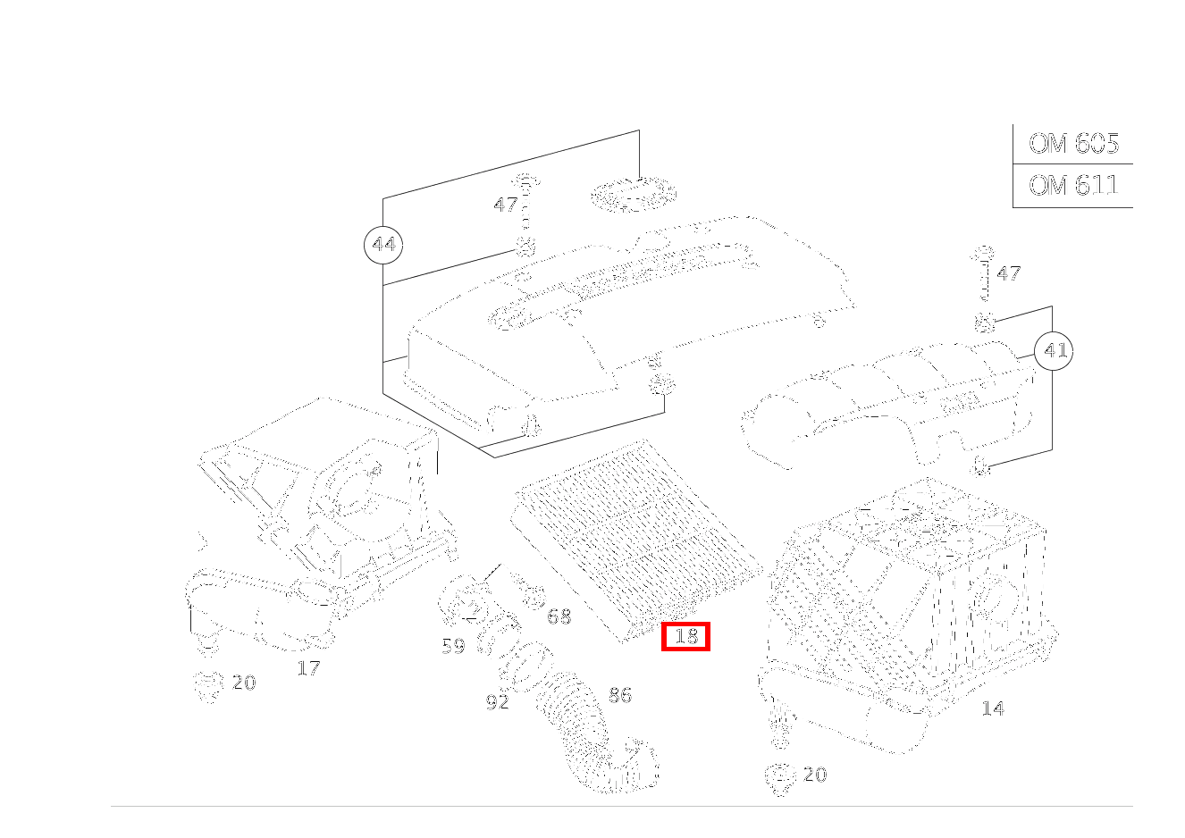 Filtereinsatz C 200 T CDI 202