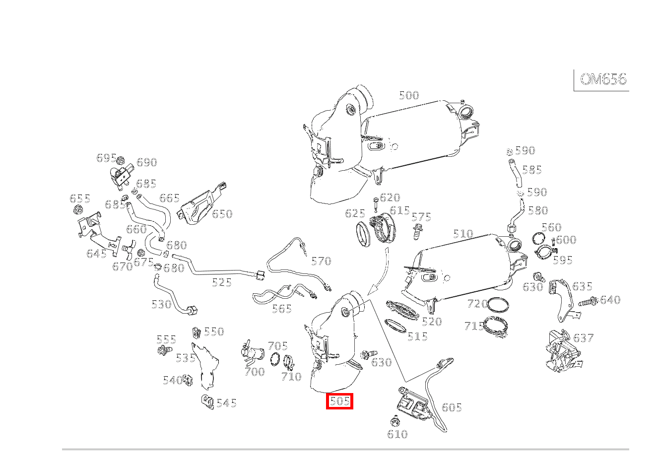 Abgasleitung KATALYSATOR E 400 d 4MATIC Cabriolet 238 Abgasleitung KATALYSATOR E 400 d 4MATIC Cabriolet 238