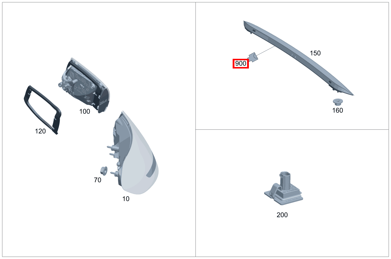 Stecker 3. Bremslicht E21; 3-PIN MQS Mercedes-AMG C 63 S Cabriolet 205 Stecker 3. Bremslicht E21; 3-PIN MQS Mercedes-AMG C 63 S Cabriolet 205