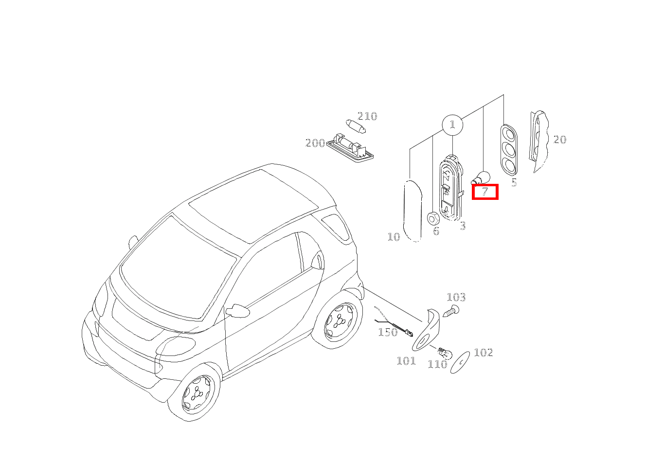 Glühlampe NEBELLEUCHTE; 12V-21W GLC 300 de 4MATIC 254 Glühlampe NEBELLEUCHTE; 12V-21W GLC 300 de 4MATIC 254