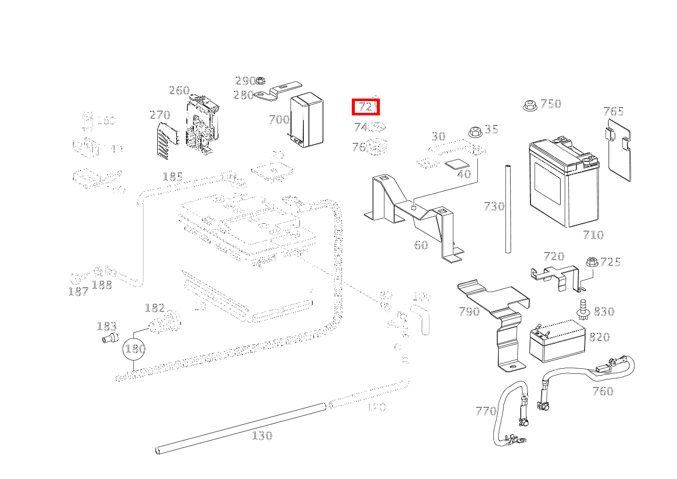 Bolzen Befestigung Batteriekastendeckel G 500 Off-Roader lang BCA 463 Bolzen Befestigung Batteriekastendeckel G 500 Off-Roader lang BCA 463