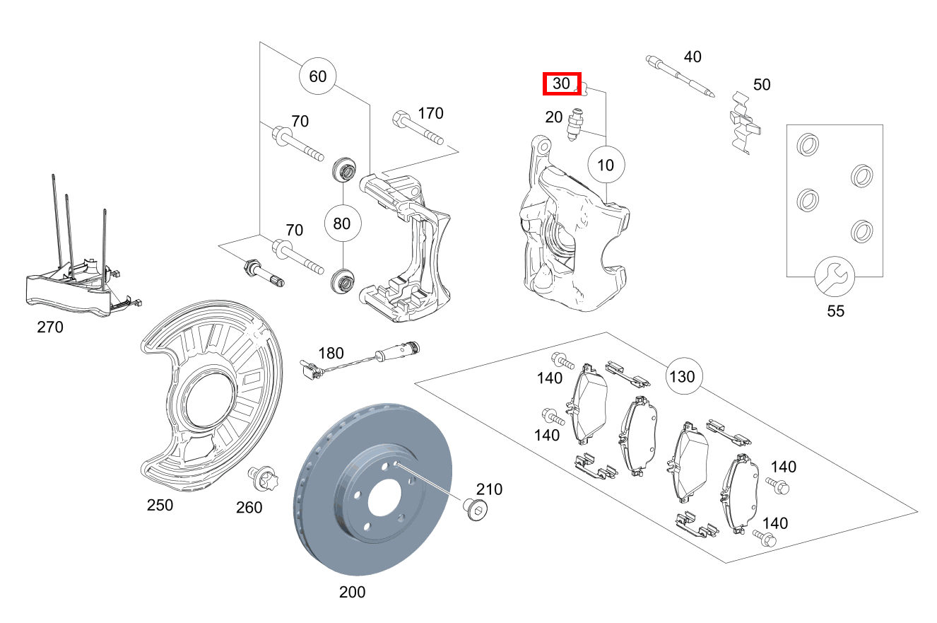 Kappe Entlüfterventil Mercedes-AMG GLA 45 4MATIC Sport Utility Vehicle 156