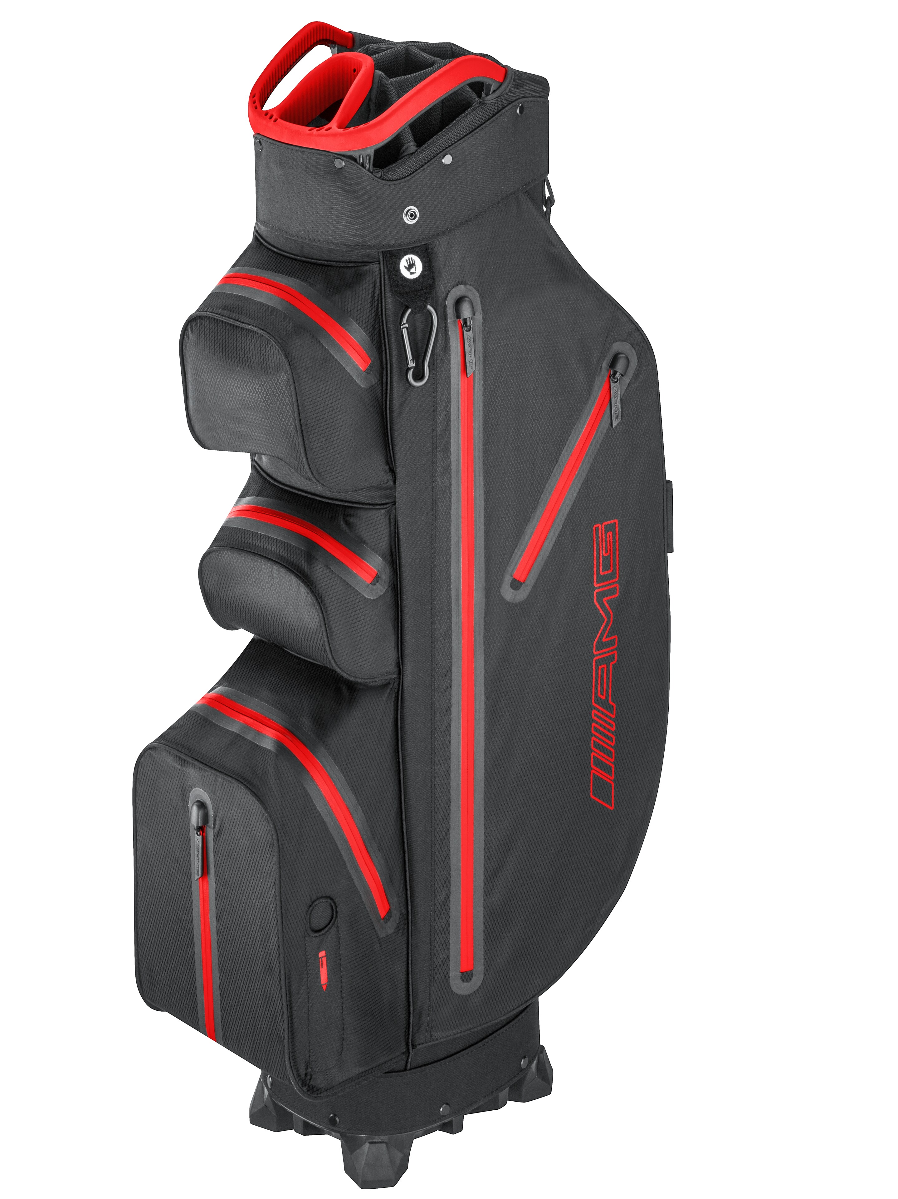 AMG Golf-Cartbag, schwarz/rot