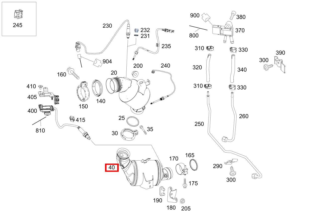Katalysator GLK220BT 4M 204 Katalysator GLK220BT 4M 204
