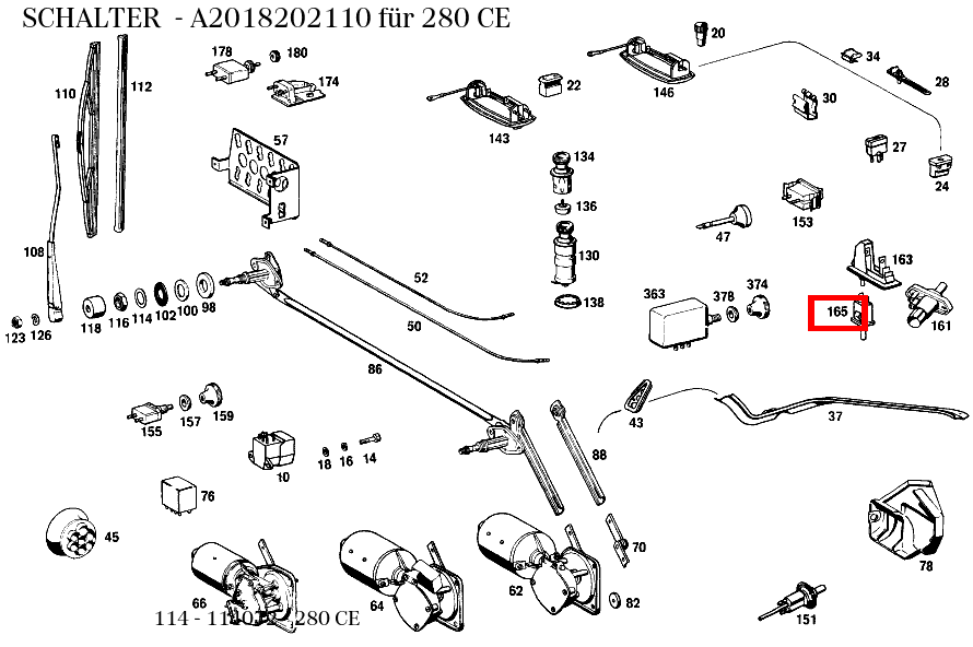 Schalter 280 CE 114 Schalter 280 CE 114