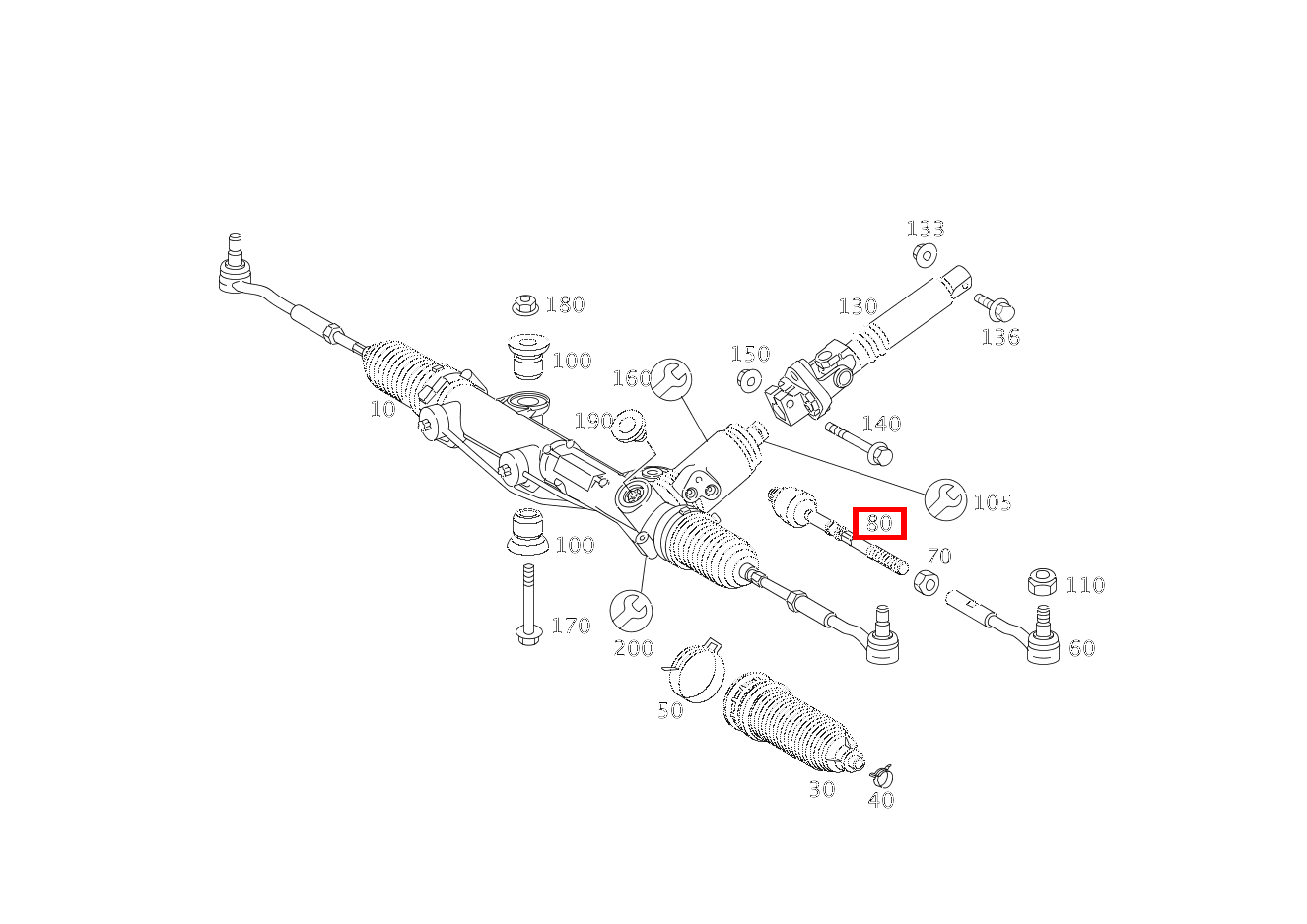 Spurstange INNEN LINKS UND RECHTS SLK 55 AMG Roadster 171 Spurstange INNEN LINKS UND RECHTS SLK 55 AMG Roadster 171