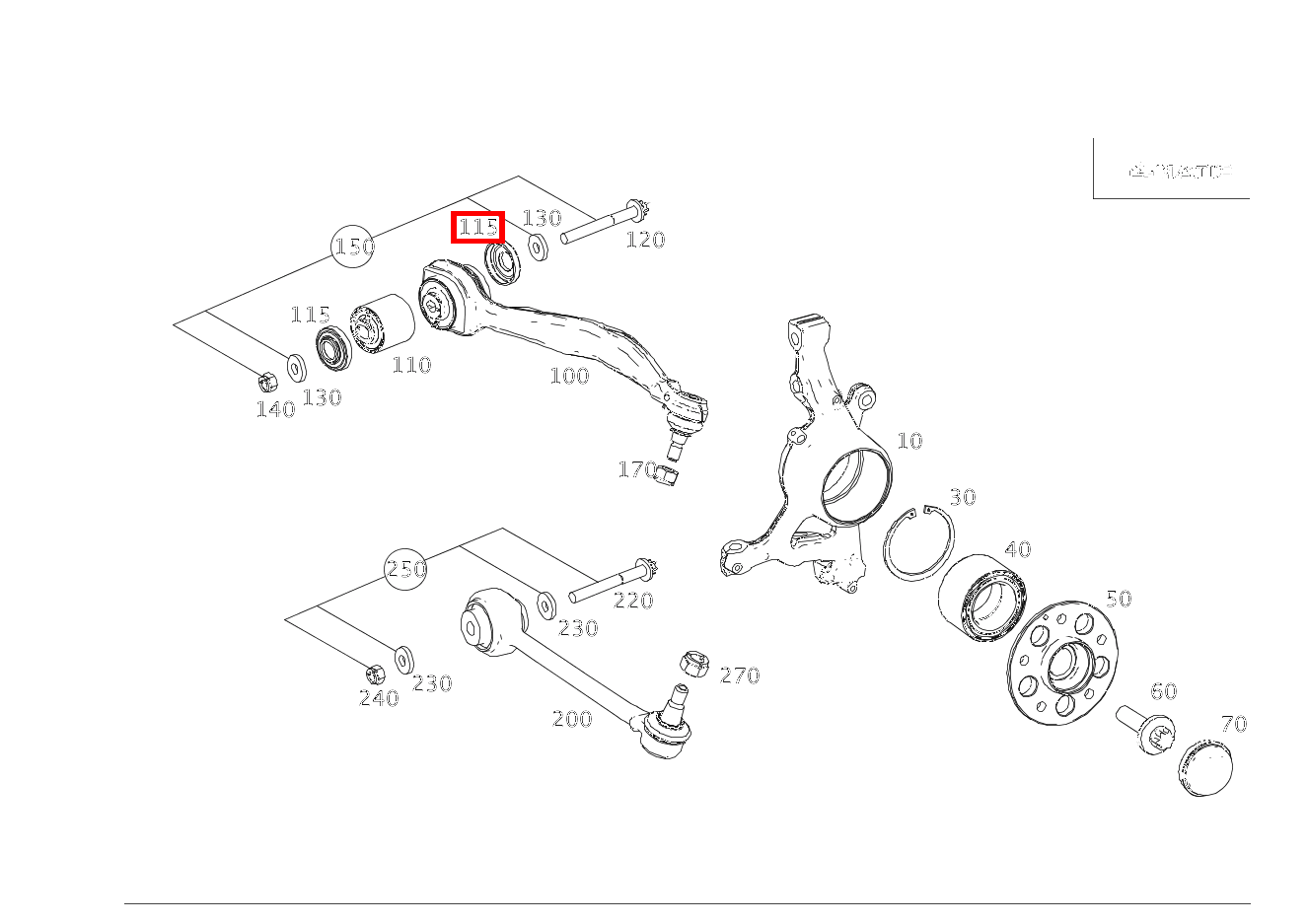 Elastomermanschette Links und rechts an Lager Zugstrebe C 180 KOMPRESSOR T-Modell BlueEFFICIENCY 240 Elastomermanschette Links und rechts an Lager Zugstrebe C 180 KOMPRESSOR T-Modell BlueEFFICIENCY 240