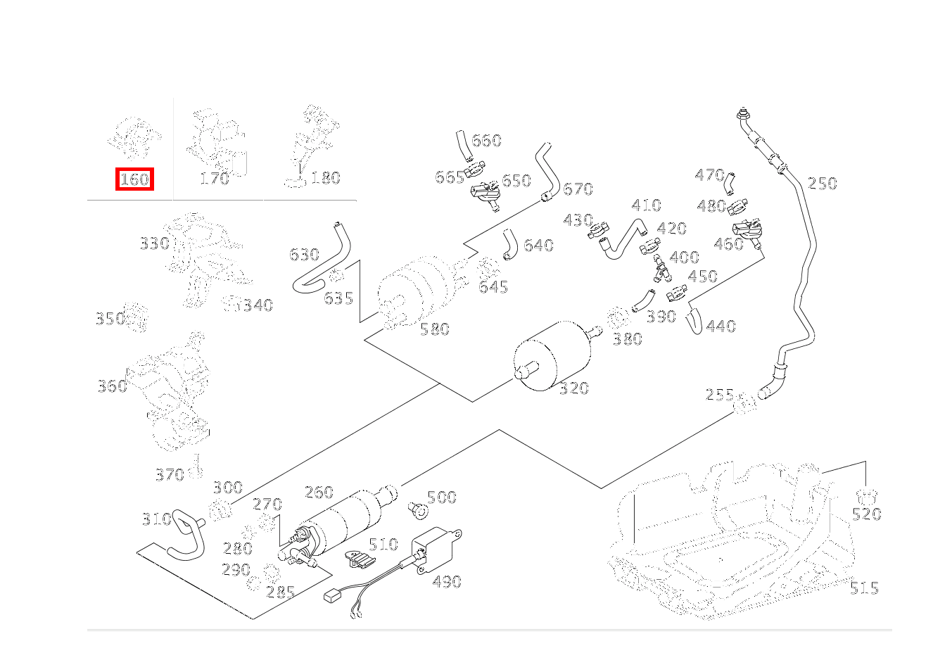 KABELBANDHALTER ELEKTRISCHE LEITUNGEN AN KRAFTSTOFFPUMPE; 6.5X12.8 MM CL 65 AMG Coupé 215 KABELBANDHALTER ELEKTRISCHE LEITUNGEN AN KRAFTSTOFFPUMPE; 6.5X12.8 MM CL 65 AMG Coupé 215