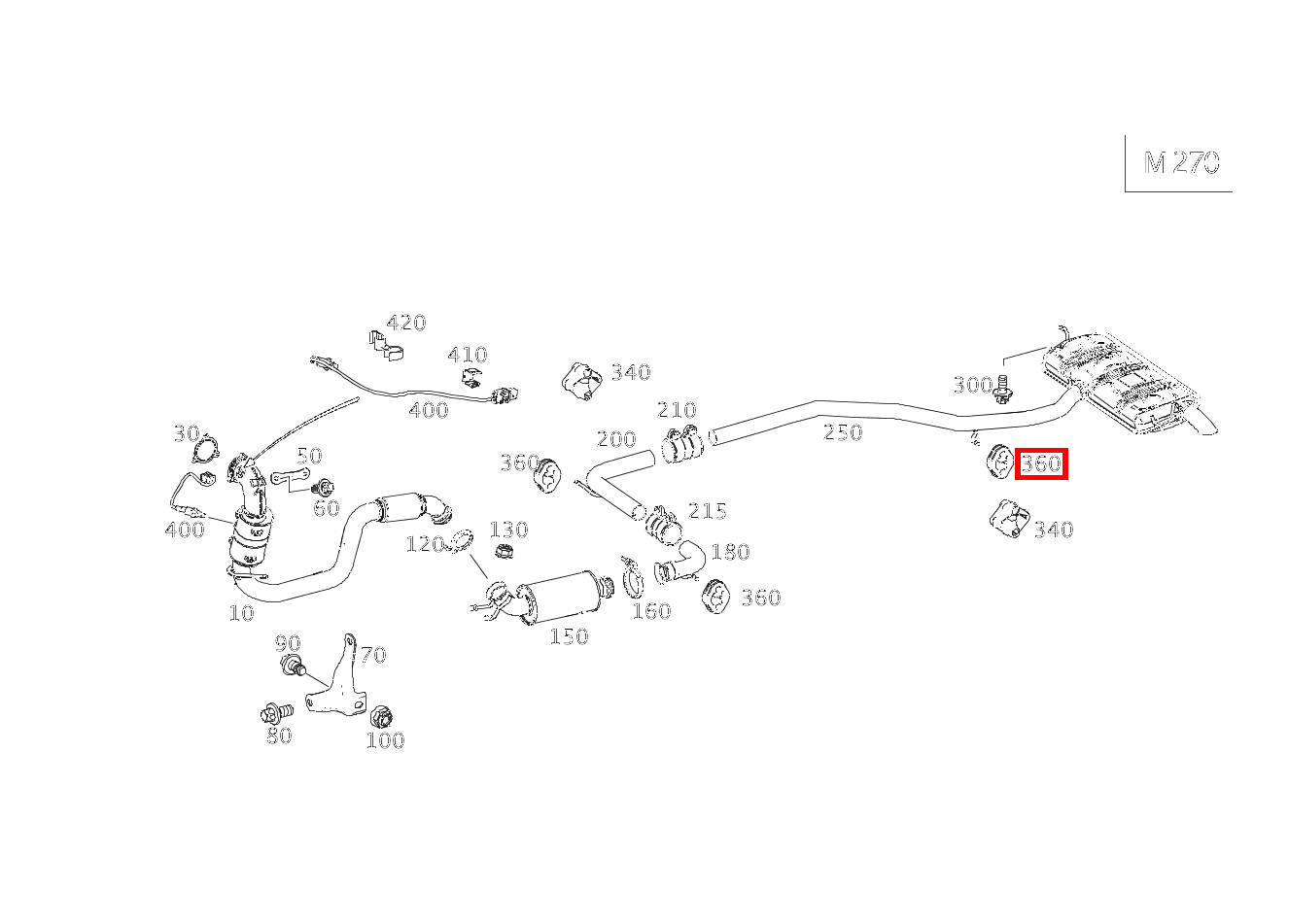 Aufhängering AUSPUFFROHR VORN B200 NGD 242 Aufhängering AUSPUFFROHR VORN B200 NGD 242