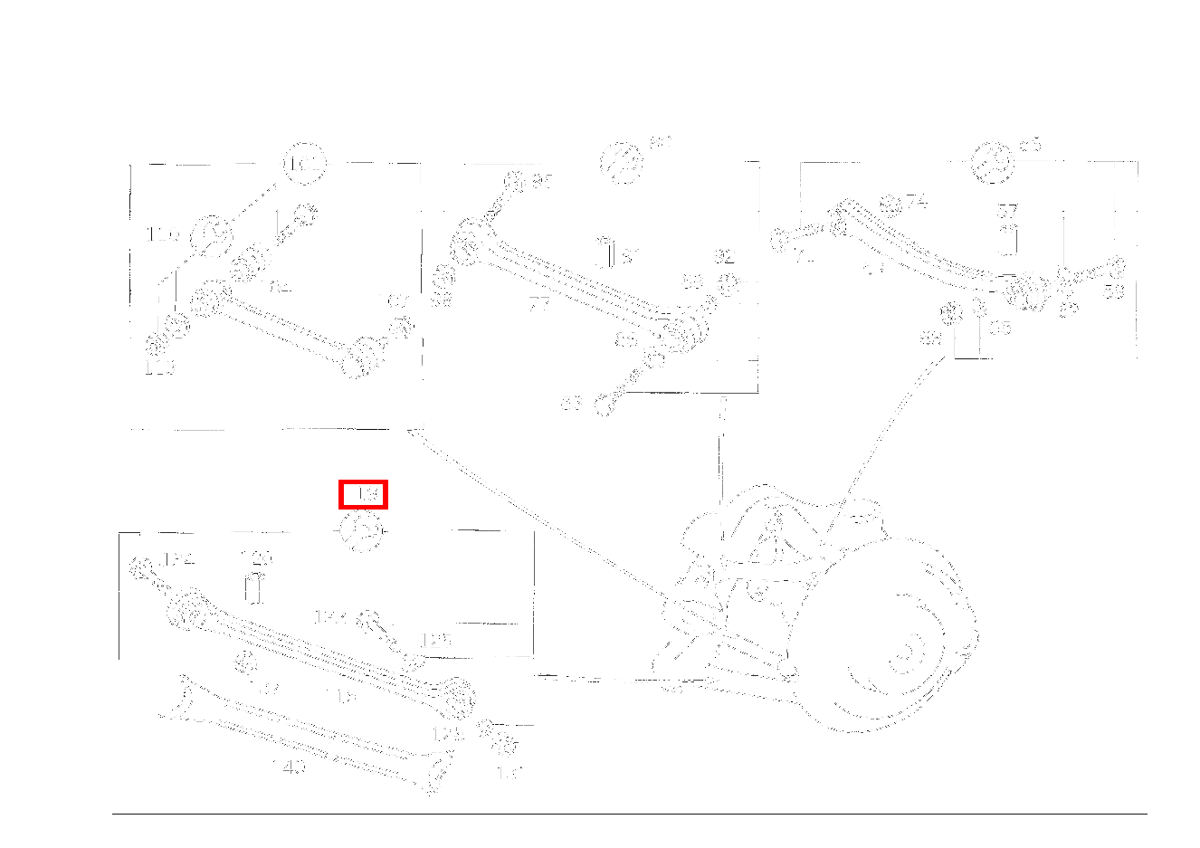 TEILESATZ ZUGSTREBE BEFESTIGUNGSTEILE CLK 55 AMG CABR. 208