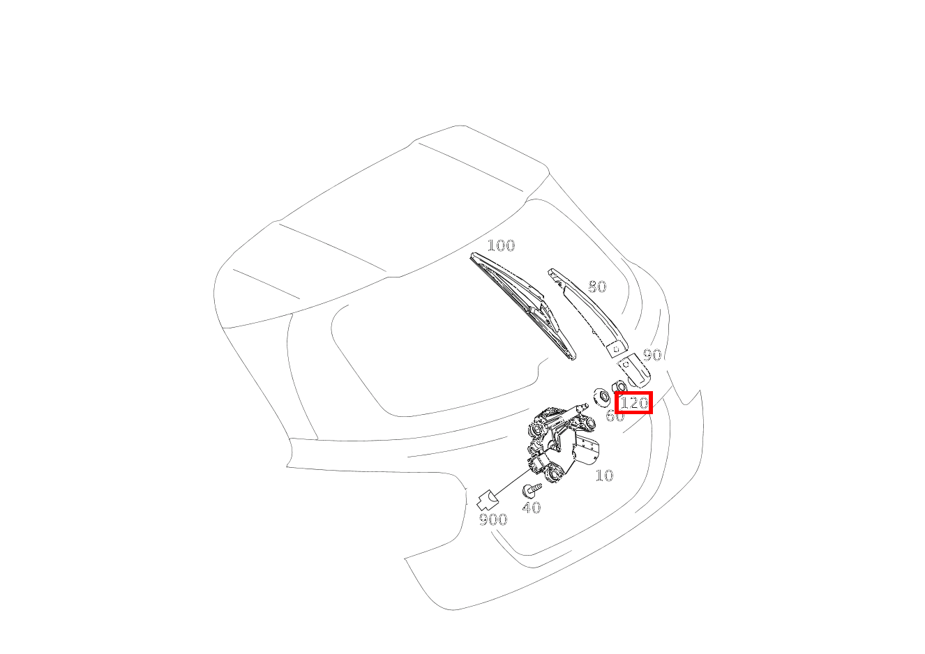 Sechskantmutter Wischerarm an Wischermotor; M8 Mercedes-AMG GLA 45 4MATIC Sport Utility Vehicle 156 Sechskantmutter Wischerarm an Wischermotor; M8 Mercedes-AMG GLA 45 4MATIC Sport Utility Vehicle 156