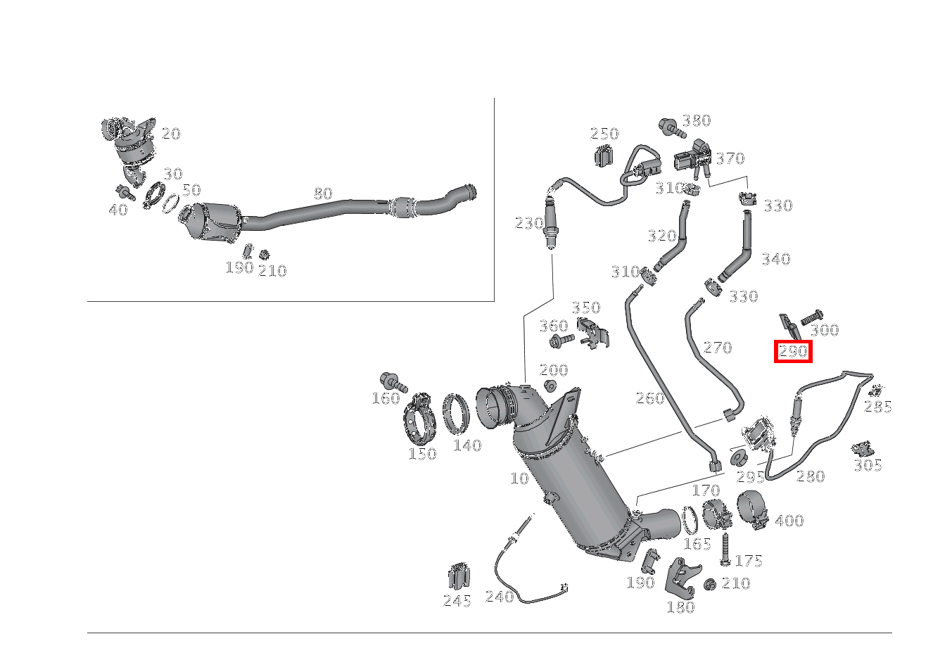 Lasche OBERTEIL SLK250CDI BE 172