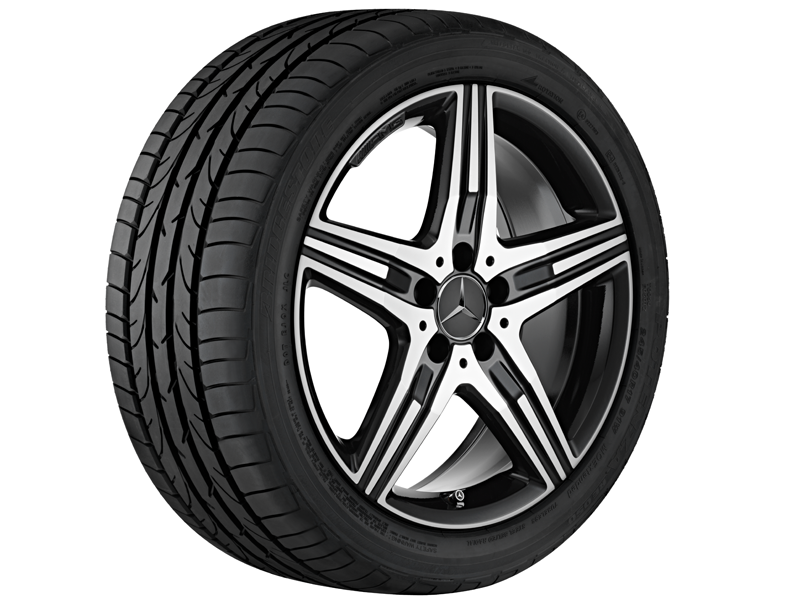 AMG 5-Speichen-Rad, 18 Zoll, 7,5 J x 18 ET 42, schwarz 