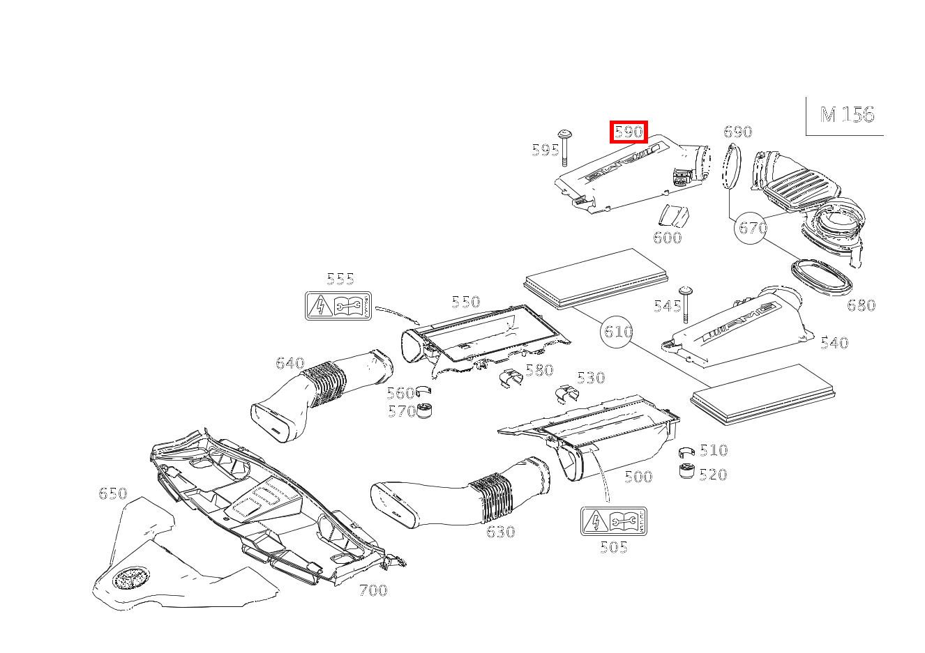 FILTERDECKEL RECHTS E63T AMG 212