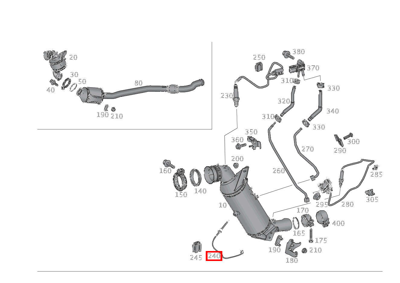 Temperatursensor Vor Dieselpartikelfilter SLK250CDI BE 172 Temperatursensor Vor Dieselpartikelfilter SLK250CDI BE 172