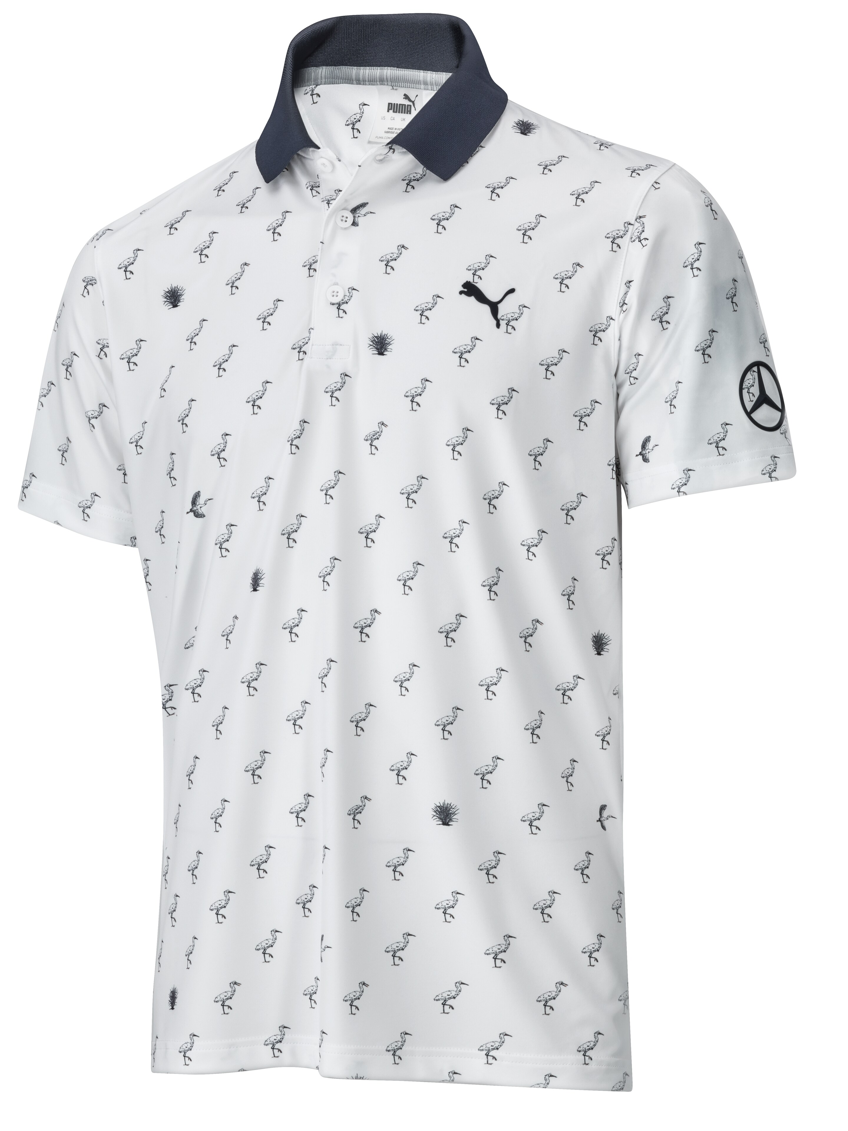 Mercedes-Benz - Golf-Poloshirt Herren, weiß