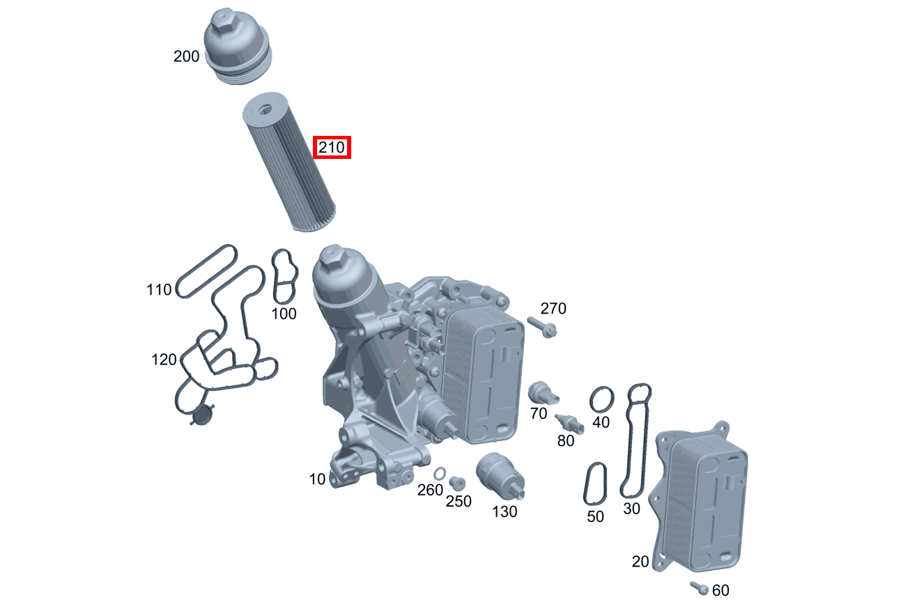 Teilesatz Filtereinsatz Mit Dichtring A 160 CDI Limousine 168