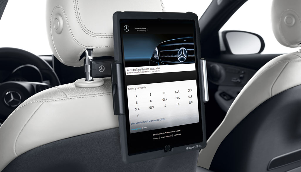 Mercedes-Benz Halter für Tablet PC (Kopfstütze), Style & Travel Equipment