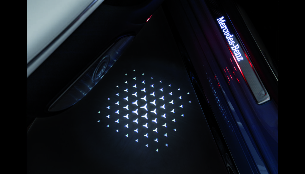 LED Logo Mercedes Einstiegsbeleuchtung in 63599 Biebergemünd für