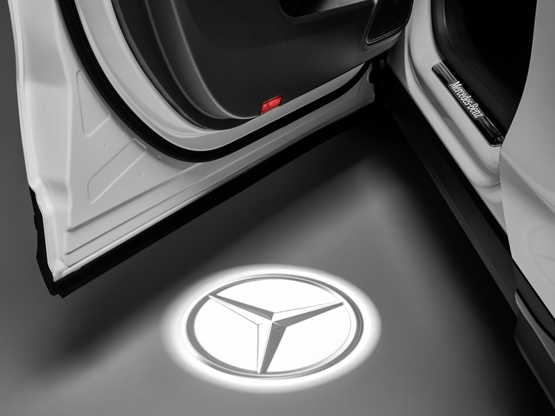 Led Auto Tür Licht Geister schatten Logo Projektor Für Mercedes