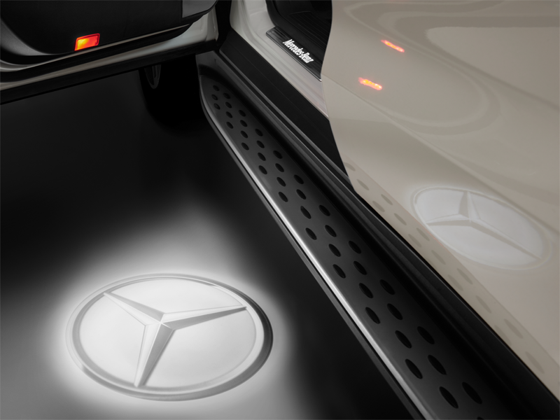 Neu Mercedes Benz Türlicht Lichtprojektor Logo